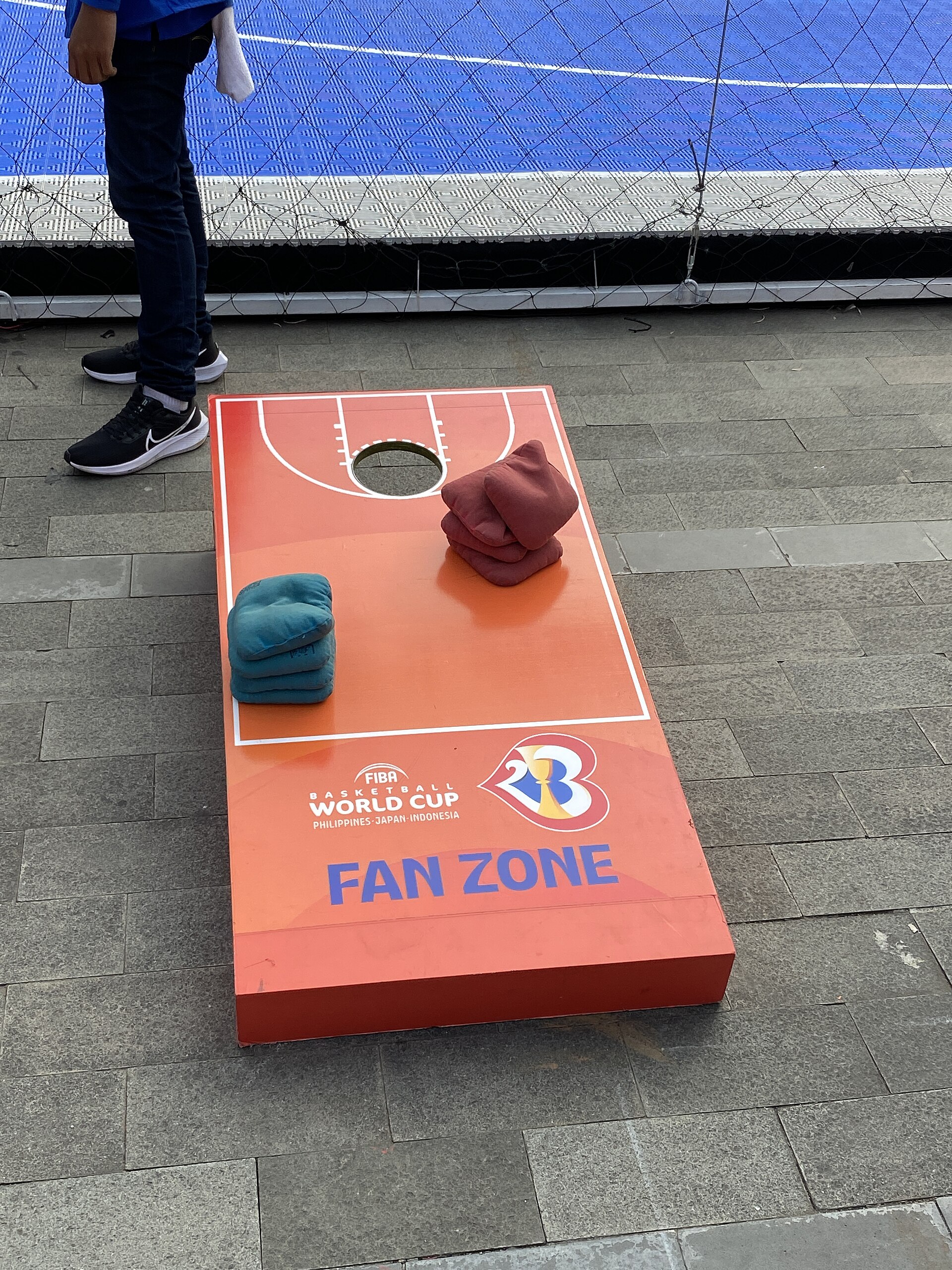 Cornhole at the Hotel